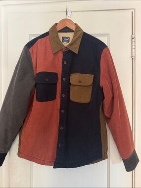 J. Crew Men's Corduroy Sherpa Lined Corduroy Workshirt